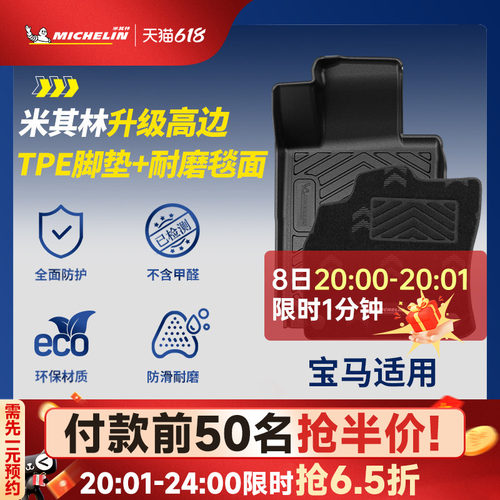 米其林宝马车系TPE脚垫
