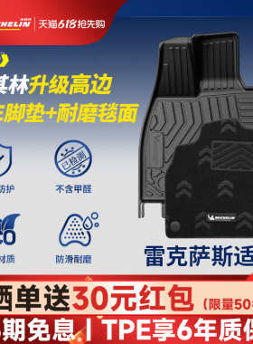 米其林全TPE汽车脚垫适用于雷克萨斯ES200 NX350 RZUX200汽车脚垫