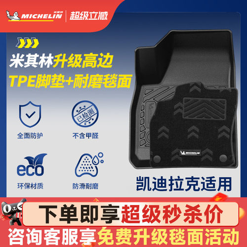 米其林凯迪拉克专用TPE脚垫