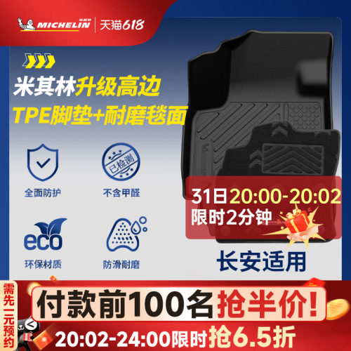 米其林全TPE脚垫适用于长安