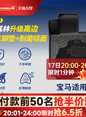 米其林全TPE汽车脚垫适用宝马3系5系X1 X3 IX1 IX3 I5 进口X5脚垫