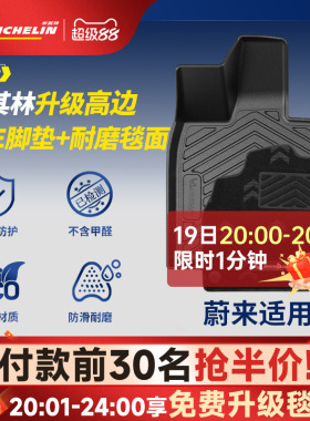 米其林TPE汽车脚垫适用蔚来ET5 ET7 ES6ES7ES8EC6乐道L60 L90脚垫