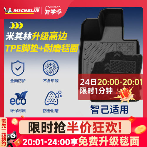 米其林全TPE脚垫适用于智己
