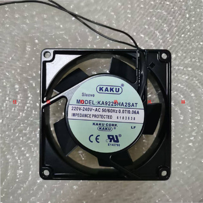 KAKU KA9225HA2SAT AC220V轴流风机含油轴承散热风扇0.10/0.09A