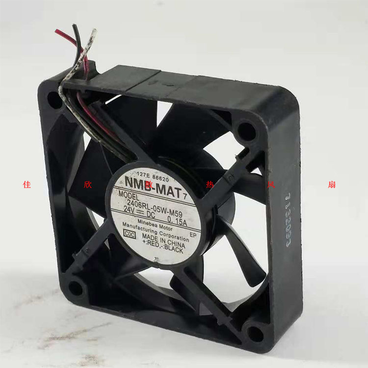 原装NMB 2406RL-05W-M59 6015 24V 0.18A 6CM 三线变频器风扇