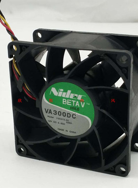 原装Nidec V35375-58 VA300DC 12V 0.60A 8CM 8038大风量散热风扇