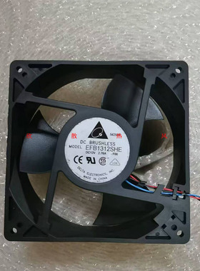 台达EFB1312SHE 12V 2.76A 12.7CM 12738 PWM温控暴力散热风扇