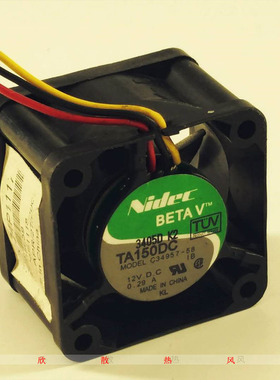 Nidec TA150DC C34957-58 12V 0.29A 4028 服务器思科交换机风扇