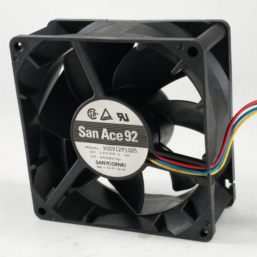 三洋SANYO 9038 12V 1.1A 9CM 4针温控大风量机箱风扇9G0912P1G05