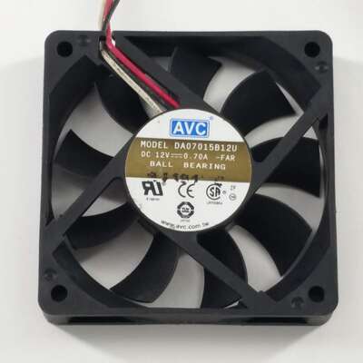 AVC DA07015B12U 12V 0.70A 7CM 7015 双滚珠CPU测速机箱散热风扇