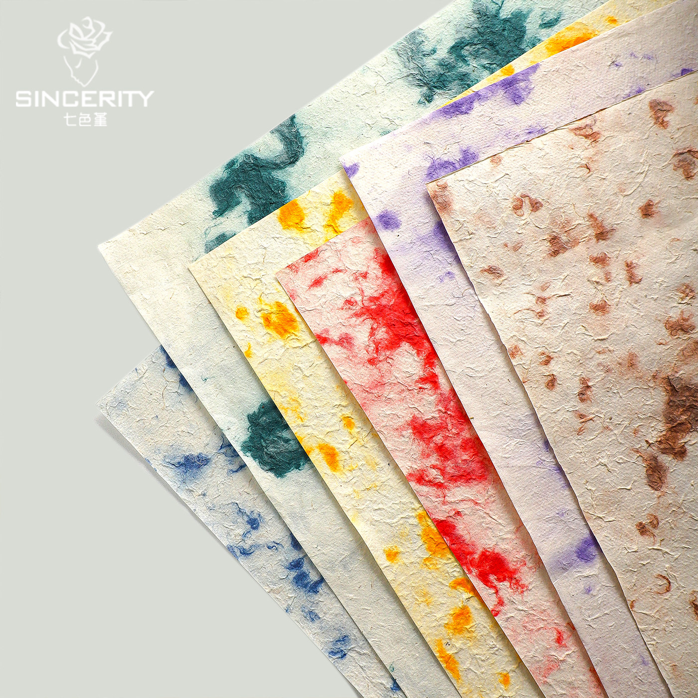 七色堇扎染东巴进口纸高品质纸系列鲜花包装花艺花店diy手工包装