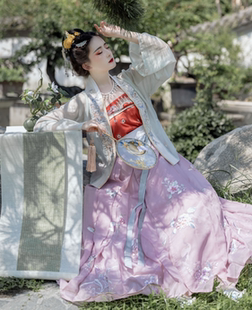 【锦瑟衣庄】十二月令图 宋制汉服 直领对襟短衫佳期如梦金风玉露