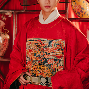 锦瑟衣庄长思婚服全款现货明制婚服长思圆领袍贴里汉服