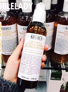 Kiehl's科颜氏金盏花泡沫啫喱洗面奶洁面控油痘痘舒缓保湿收毛孔