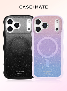 Kate Spade 波浪手机壳Wavy适用于苹果iPhone17/16ProMax保护套pm液态硅胶硬壳全包防摔时尚透明ins彩色波纹