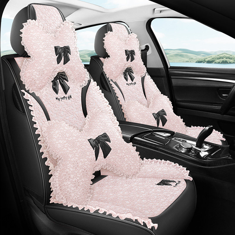 新款全包女神座套蕾丝花边网红汽车坐垫布艺卡通女座椅垫四季车套,汽车用品/电子/清洗/改装,专车专用座套/座垫,淘宝优惠券,粉丝福利购,淘宝优惠卷