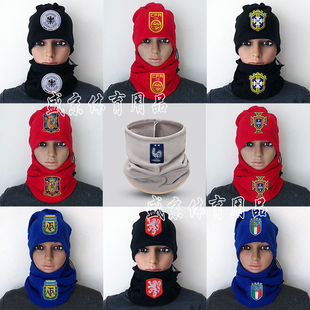 巴黎面罩巴萨围脖利物浦围巾切尔西脖套阿森纳抓绒帽面巾皇马线帽