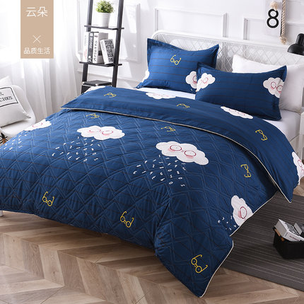 被套女单件套1.5*2m床大学生宿舍儿童双人夹棉保暖加厚空调被全棉