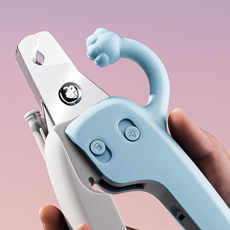 宠物指甲剪带灯照血线防剪伤集甲