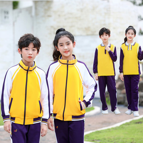 珠海斗门小学生校服短袖亲肤透气