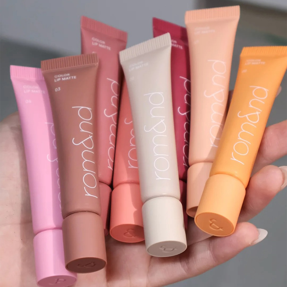 唇纹消失术！romand丝绒唇泥哑光雾面唇膏唇釉裸色唇部打底水润