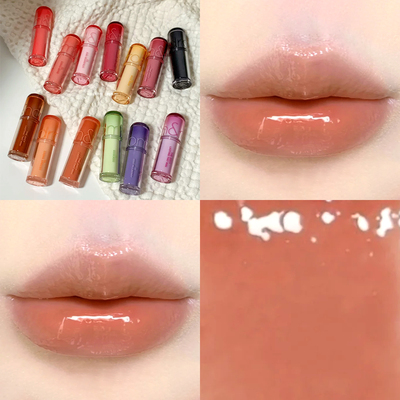 romand果汁唇釉2.0迷你口红08ripe persimmon流心柿饼色水光镜面