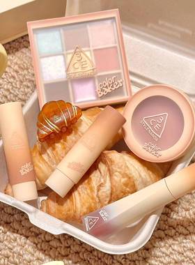 3ce色彩烘焙系列九色眼影BEIGE RECIPE海盐面包釉光唇膏高定唇釉