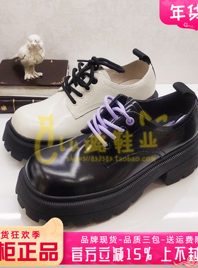 正品Kiss Kitty女鞋促销春新款英伦小皮鞋休闲厚底单鞋SA32166-38