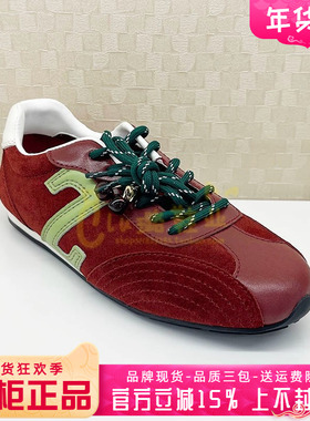 正品莎莎苏2026春款软底复古撞色轻便德训运动芭蕾舞鞋ZA65301-44