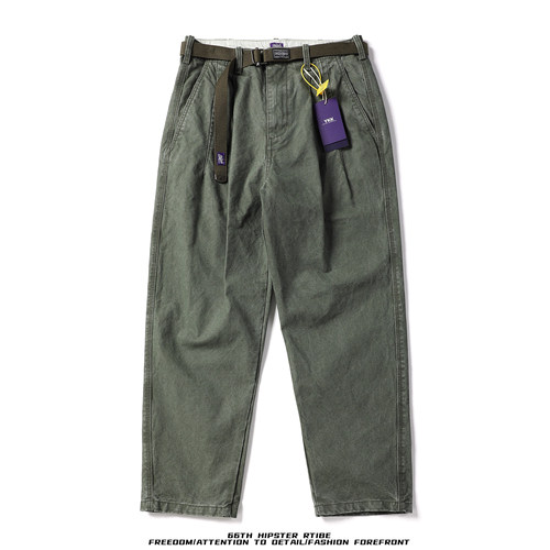 日系复古加厚重磅工装裤