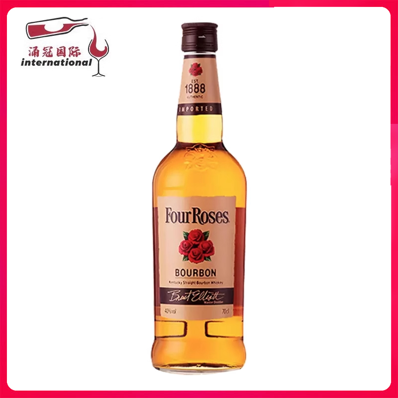 四玫瑰波本威士忌Four Rose Whisky美国进口洋酒40度700ml