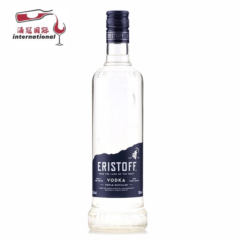 eristoff vodka法国进口洋酒 皇太子伏特加 傲士度夫伏特加 烈酒