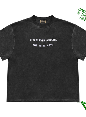 艺术俱乐部Art Club印花图案cropped top创意小众设计感短袖T恤