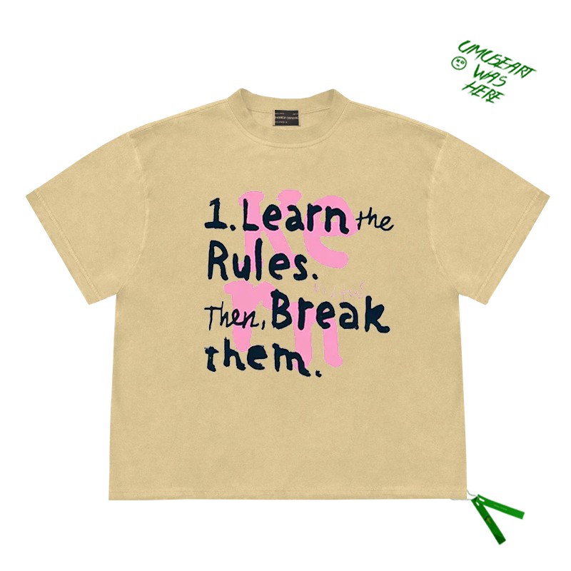 学习规则后打破它黑粉撞色短袖