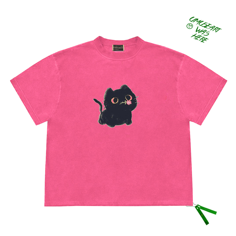 雾都记忆暗黑可爱小猫T恤