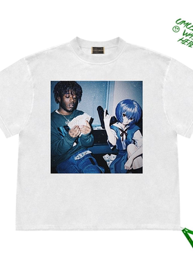 Short Sleeve Tee二次元EVA联名Lil Uzi Vert小乌兹嘻哈短袖T恤