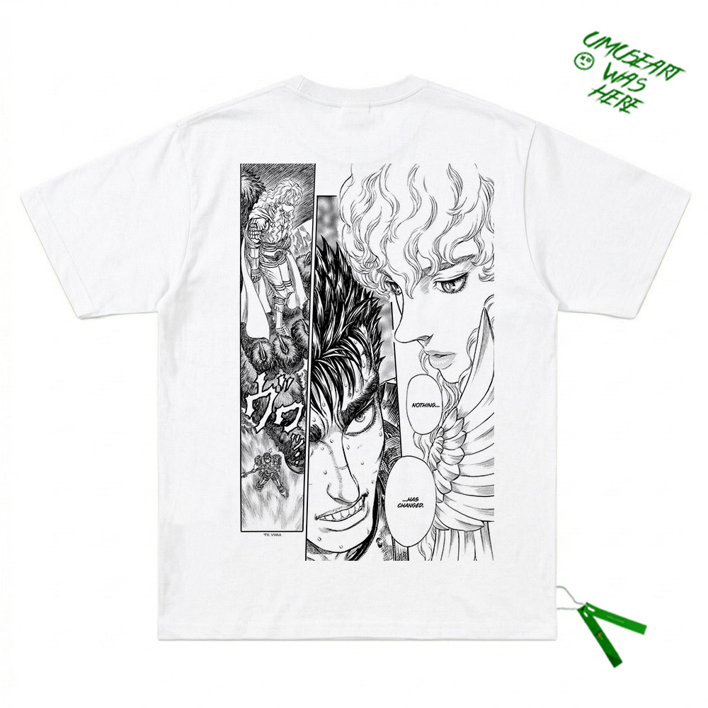 剑风传奇格斯分镜漫画感短袖T恤宽松亚文化暗黑风动漫周边半袖