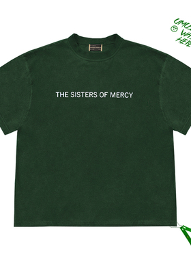 The Sisters of Mercy慈悲姐妹简约英文字母标签印花图案短袖T恤