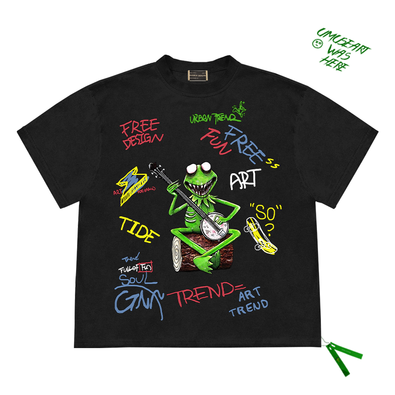 t恤卡通情侣短袖潮牌宽松