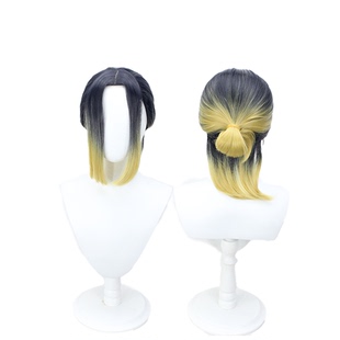 【烈火】排球少年 漫画成年版 孤爪研磨cos假发染色 仿真头皮后扎