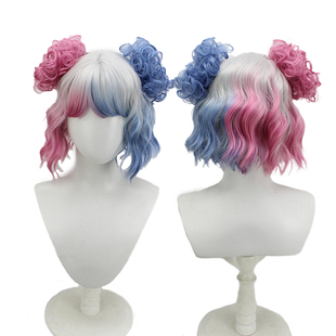 【烈火】美剧星期三 依妮德·辛克莱尔 小狼女2 染色造型 COS假发