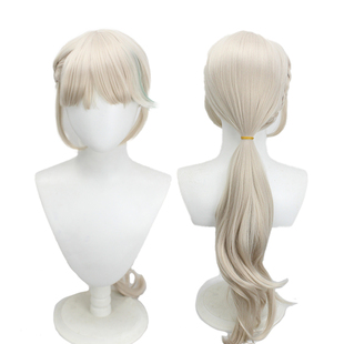 【烈火】原 神 枫丹 琳妮特 挑色灰金色cos动漫假发