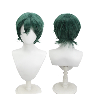 【烈火】明日方舟 浮士德 萨沙墨绿色短发外翻翘cos动漫假发