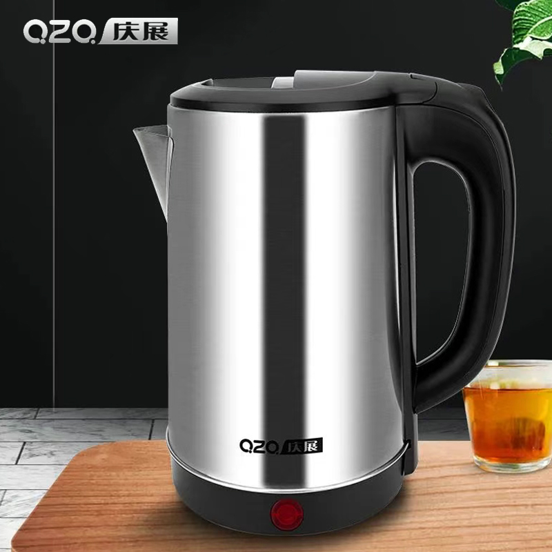 庆展DPHI1518电热水壶酒店宾馆不锈钢烧水壶1.8L家用电水壶烧水壶