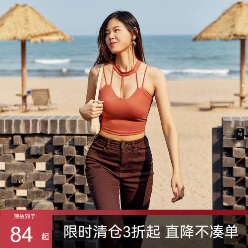 重工款细肩带性感辣妹性心运