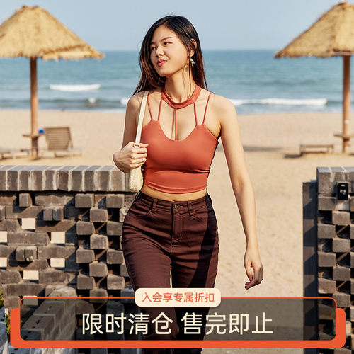 重工款细肩带性感辣妹性心运