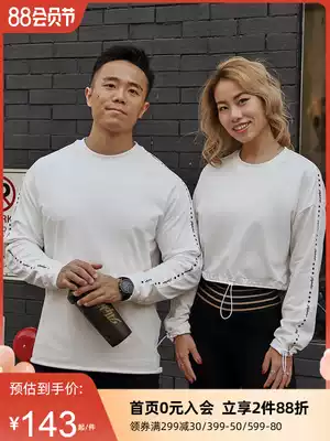 AlphaGym couple outfit pullover casual top women's European and American trend ins suit Spring sports loose long-sleeved top