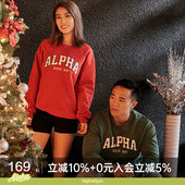 AlphaGym一介粗人复古男女同款 卫衣秋冬加绒蛇年本命年情侣上衣