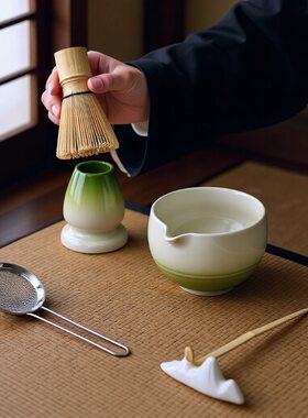 日本抹茶陶瓷茶具套装ins爆款