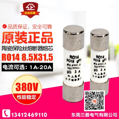 新上 R014 8.5X31.5 陶瓷保险丝 RO14  1A16A20A熔断器芯 1盒10个